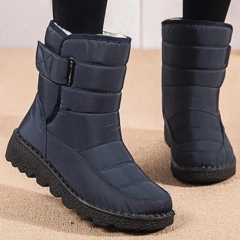 Ladies Slip-On Waterproof Winter Boots - Snow Boots - LeStyleParfait
