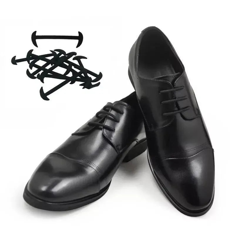 Leather No Tie Shoelaces For Dress Shoes 12pcs/set - Shoelaces - LeStyleParfait
