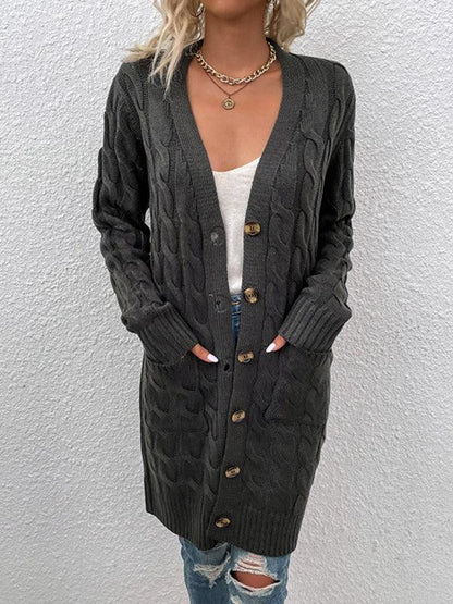 Long Twist Women Cardigan Sweater - Cardigan Sweater - LeStyleParfait