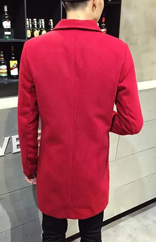 Long Woolen Men Winter Coat - Winter Coat - LeStyleParfait