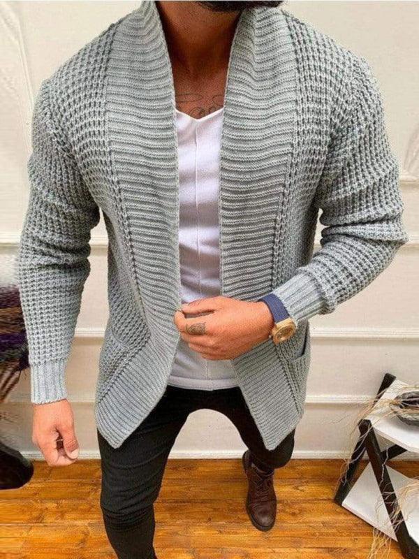 Loose Casual Knitted Men Cardigan Sweater - Cardigan Sweater - LeStyleParfait