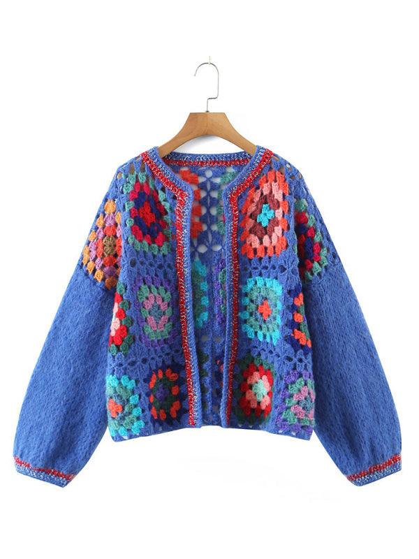 Loose Crochet Women Cardigan Sweater - Cardigan Sweater - LeStyleParfait