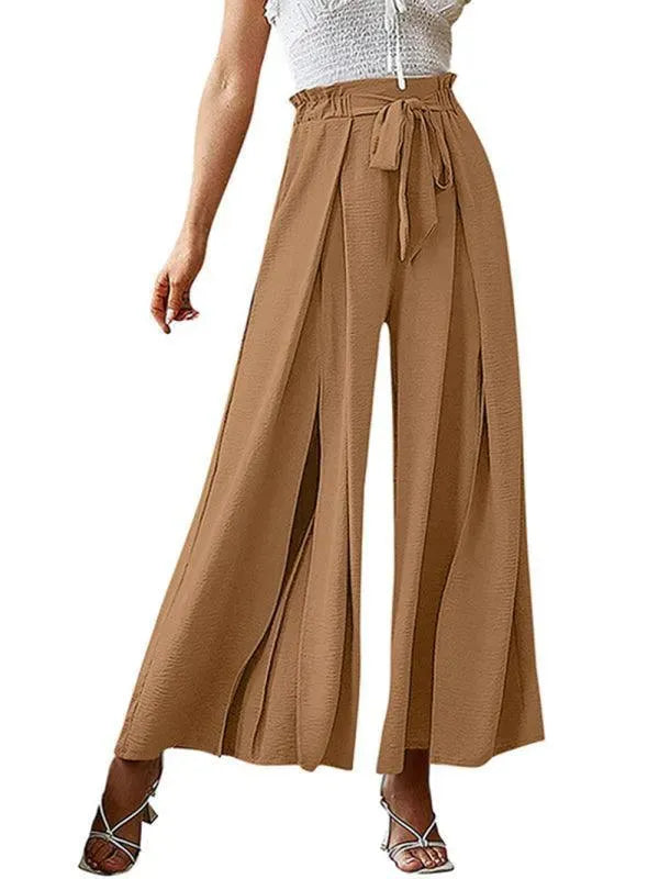 Loose Pleated Wide Leg Women pants - Women Pants - LeStyleParfait