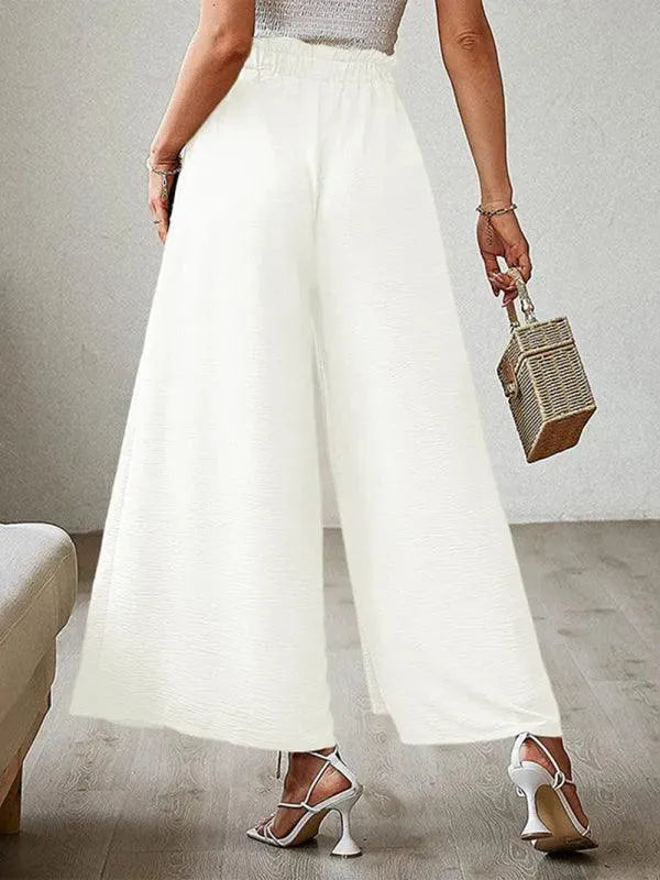 Loose Pleated Wide Leg Women pants - Women Pants - LeStyleParfait