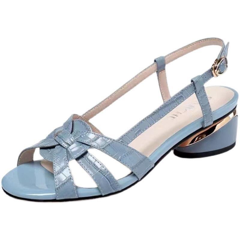 Low Heel Straps Sandals - Sandals - LeStyleParfait