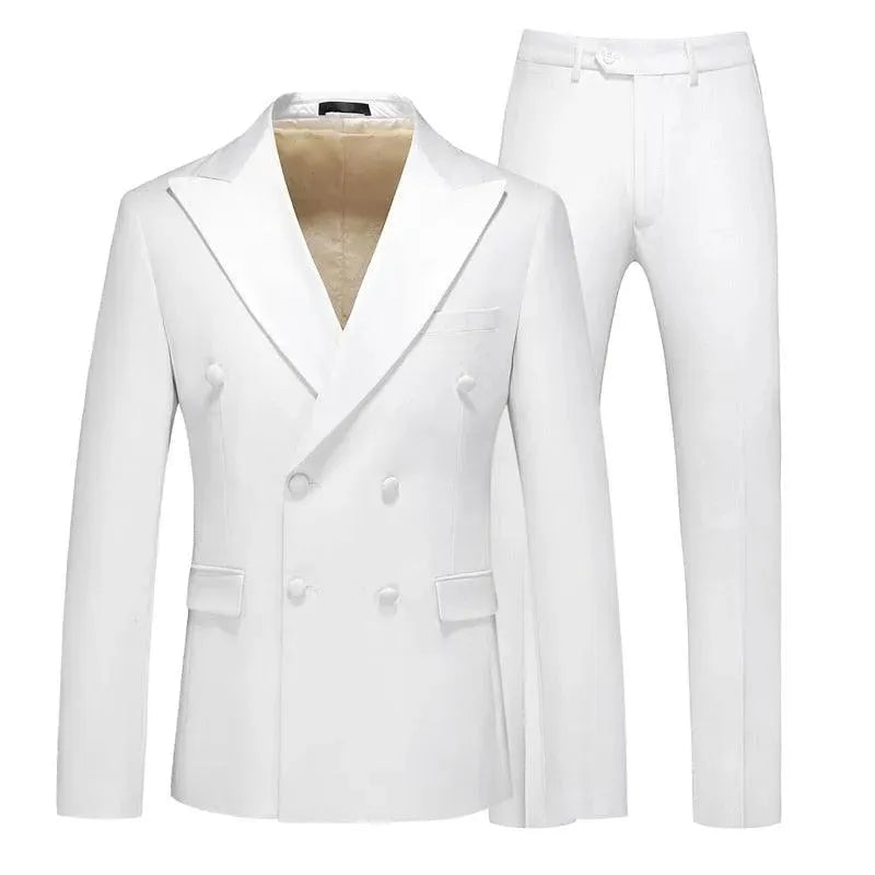 Luca Double-Breasted Tuxedo Suit - Tuxedo Suit - LeStyleParfait