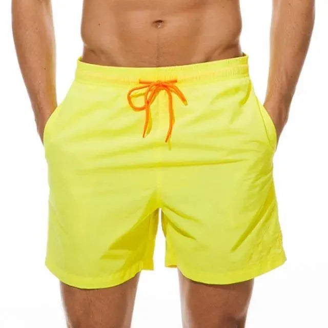 Luminous Beach Shorts With Drawstring - Beach Shorts - LeStyleParfait