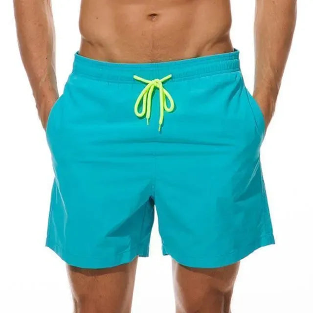 Luminous Beach Shorts With Drawstring - Beach Shorts - LeStyleParfait