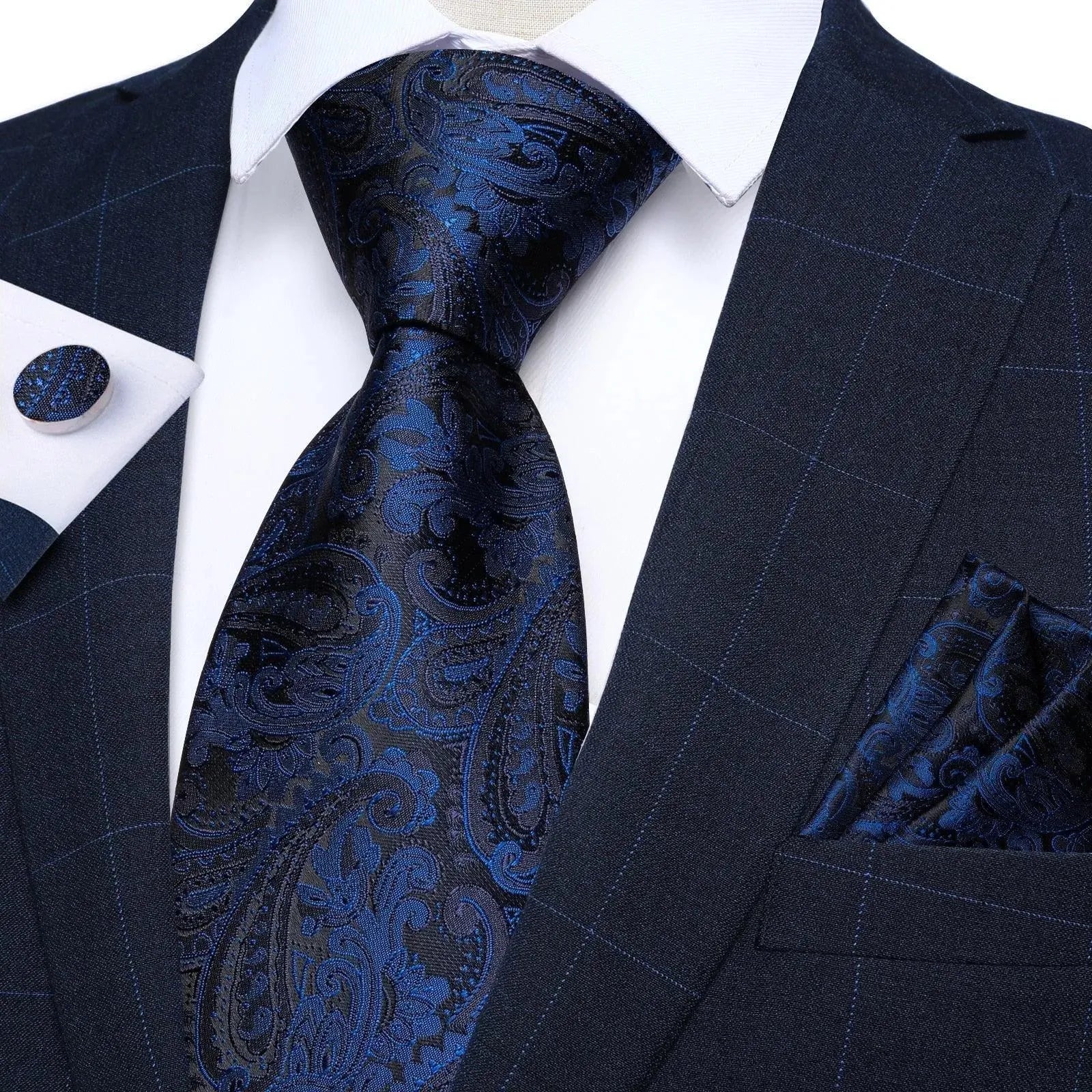 Luxury Paisley Necktie Set - Necktie - LeStyleParfait