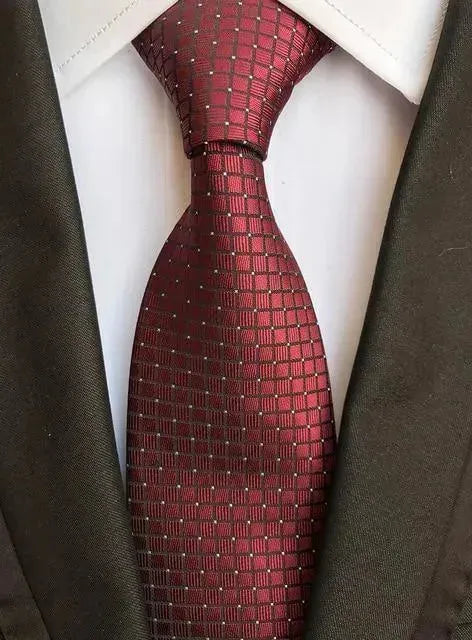 Luxury Silk Necktie, Striped, Plaid - Necktie | LeStyleParfait-Necktie