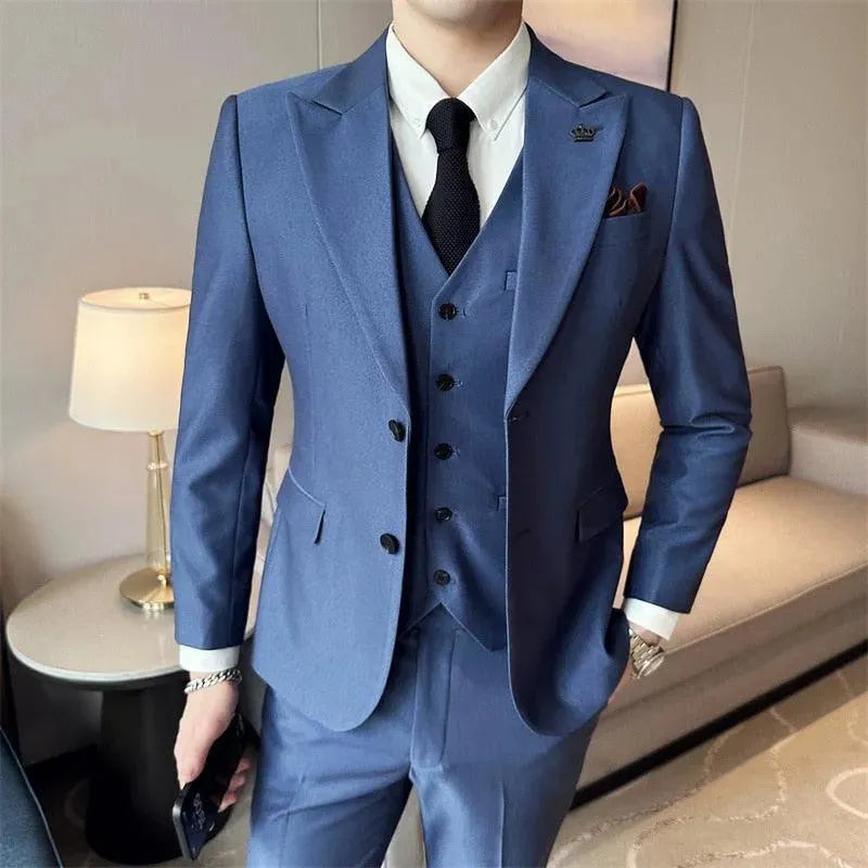 Marco Formal Business Three Piece Suit - Three Piece Suit - LeStyleParfait