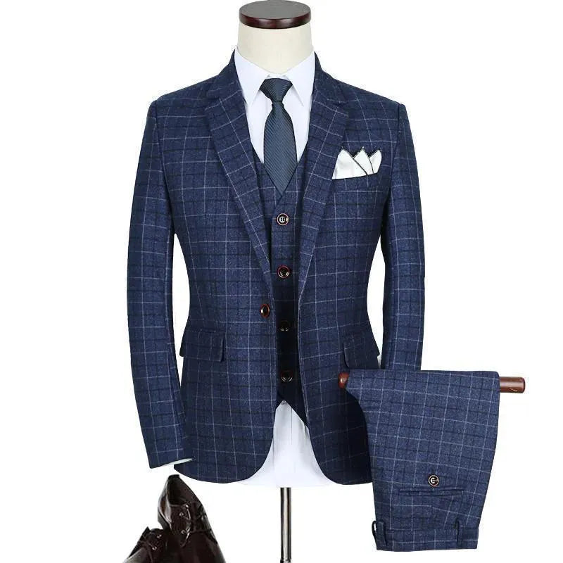 McCartney Three Piece Plaid Suit - Plaid Suit - LeStyleParfait