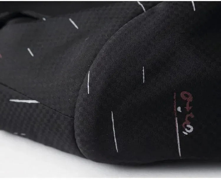 Men Blazer - Casual Blazer With White Prints - Men's Blazer - LeStyleParfait