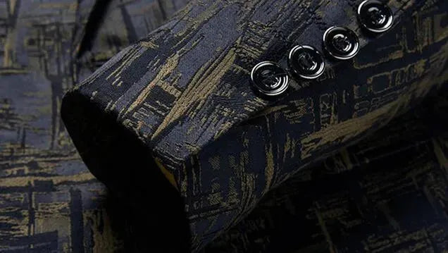 Men Blazer - Geometric Blazer - Men's Blazer - LeStyleParfait