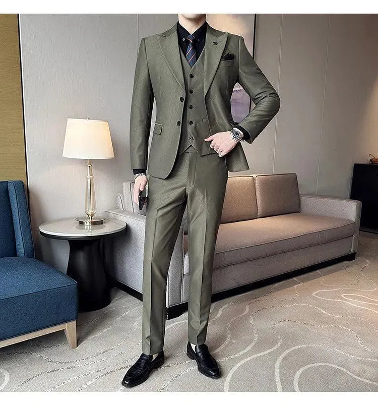 Marco Formal Business Three Piece Suit - Three Piece Suit - LeStyleParfait