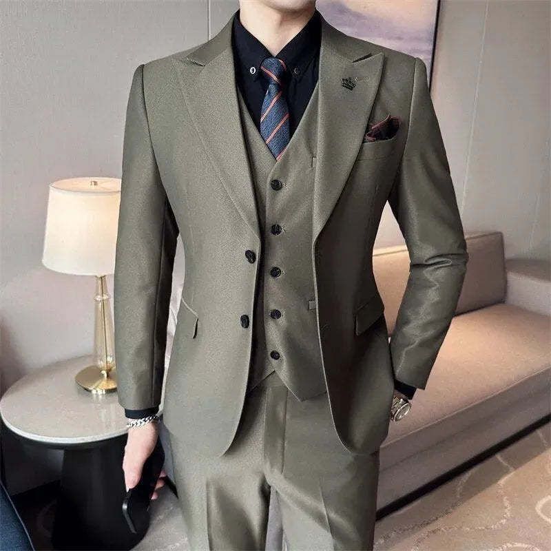 Marco Formal Business Three Piece Suit - Three Piece Suit - LeStyleParfait