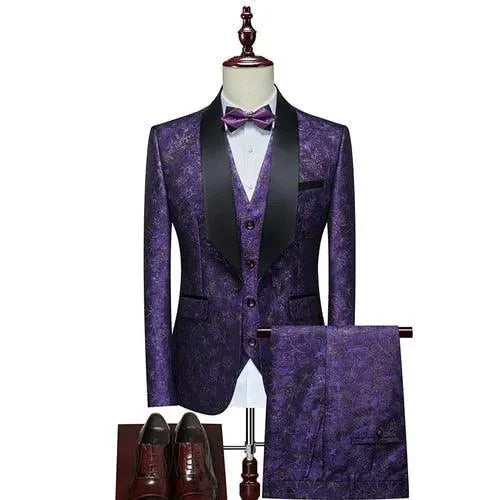 Gorka Luxury Three Piece Tuxedo Suit - Tuxedo Suit - LeStyleParfait