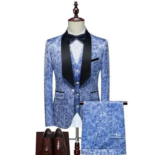Gorka Luxury Three Piece Tuxedo Suit - Tuxedo Suit - LeStyleParfait