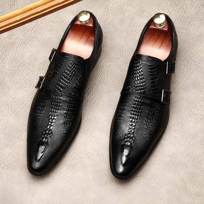 Men Dress Shoes - Antonio Double Monk Strap Shoes - Dress Shoes - LeStyleParfait