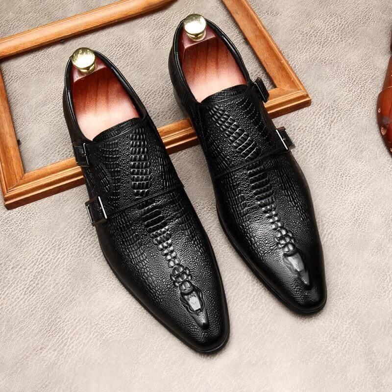 Men Dress Shoes - Antonio Double Monk Strap Shoes - Dress Shoes - LeStyleParfait