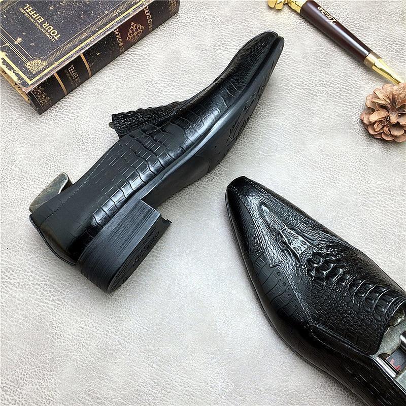 Men Dress Shoes - Basilio Serpentine Pointed Toe Shoes - Dress Shoes - LeStyleParfait