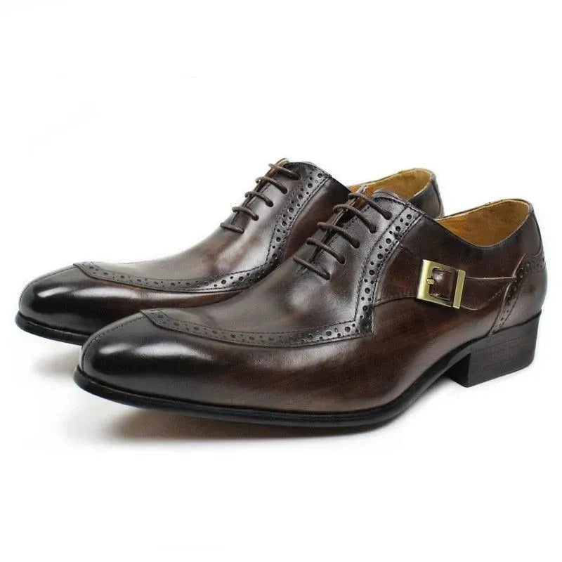 Men Dress Shoes - Bocelli Luxury Leather Shoes - Dress Shoes - LeStyleParfait