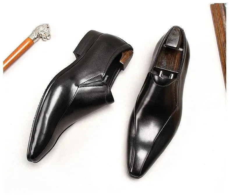 Men Dress Shoes - Mussolini Pointed Shoes - Dress Shoes - LeStyleParfait