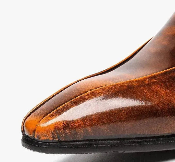 Men Dress Shoes - Mussolini Pointed Shoes - Dress Shoes - LeStyleParfait