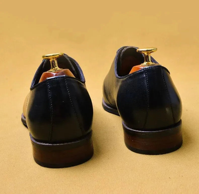 Men Dress Shoes - Salvatore Leather Oxford Shoes - Dress Shoes - LeStyleParfait