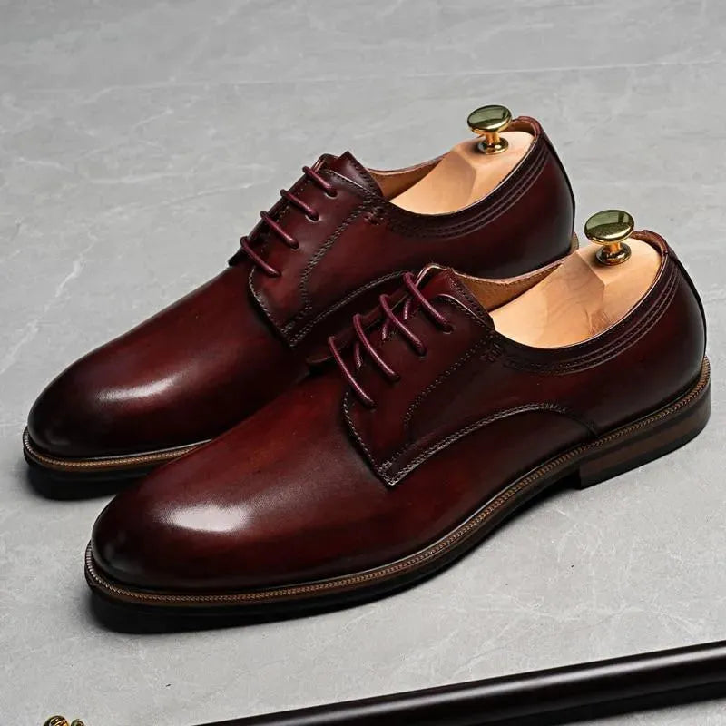 Men Dress Shoes - Samuele Italian Leather Shoes - Dress Shoes - LeStyleParfait