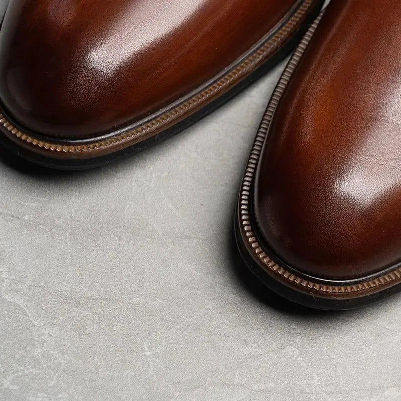 Men Dress Shoes - Samuele Italian Leather Shoes - Dress Shoes - LeStyleParfait