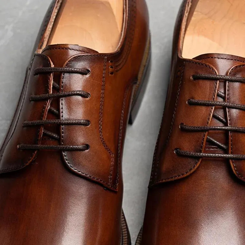 Men Dress Shoes - Samuele Italian Leather Shoes - Dress Shoes - LeStyleParfait