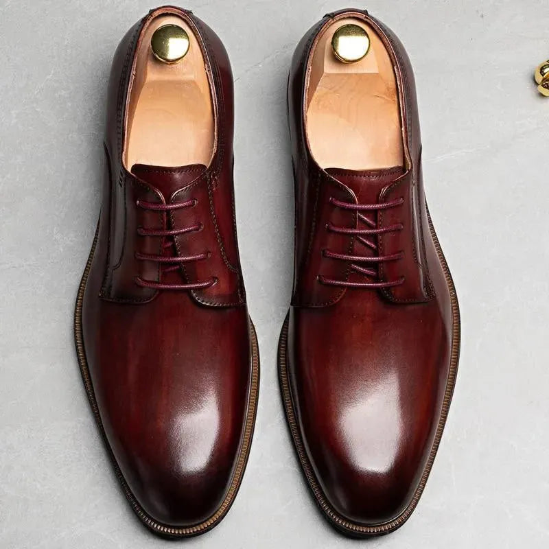 Men Dress Shoes - Samuele Italian Leather Shoes - Dress Shoes - LeStyleParfait