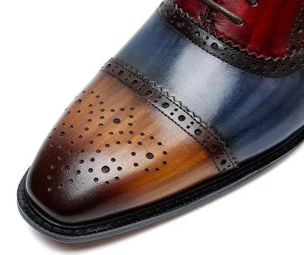 Men Dress Shoes - Timotio Leather Oxford Shoes - Dress Shoes - LeStyleParfait