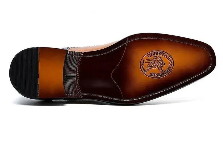 Men Dress Shoes - Timotio Leather Oxford Shoes - Dress Shoes - LeStyleParfait