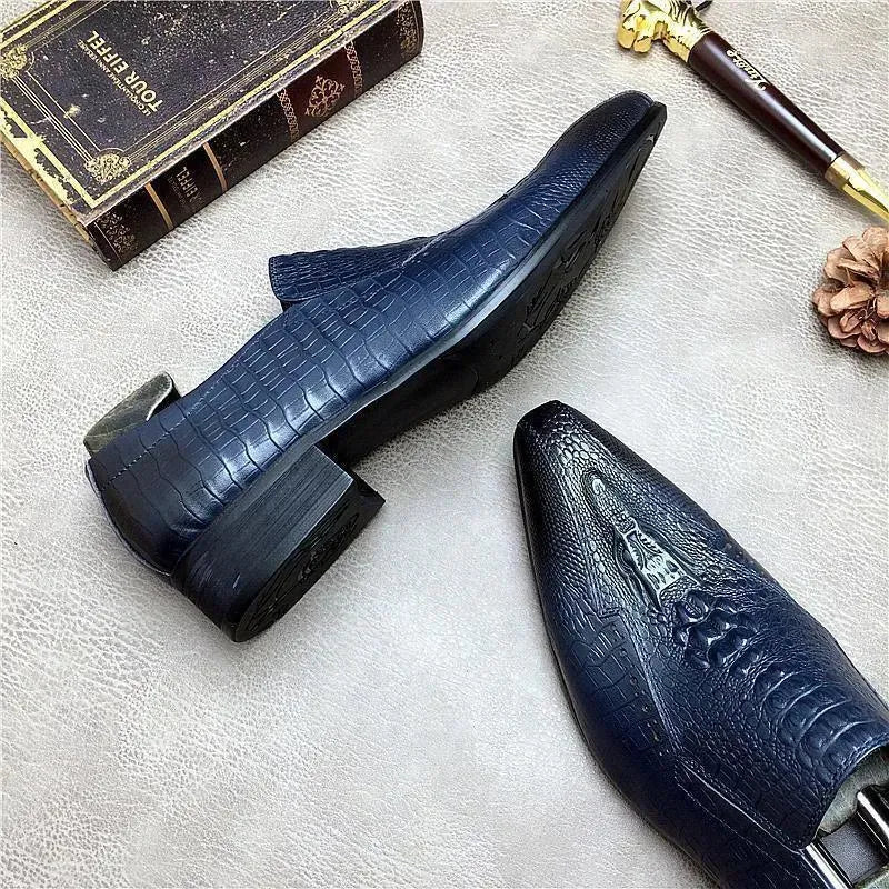 Men Dress Shoes - Ucello Pointed Toe Leather Shoes - Dress Shoes - LeStyleParfait