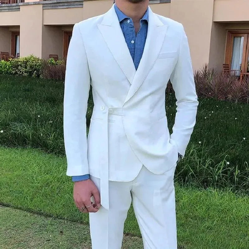 Korean Style Wedding Tuxedo Suit - Tuxedo Suit - LeStyleParfait