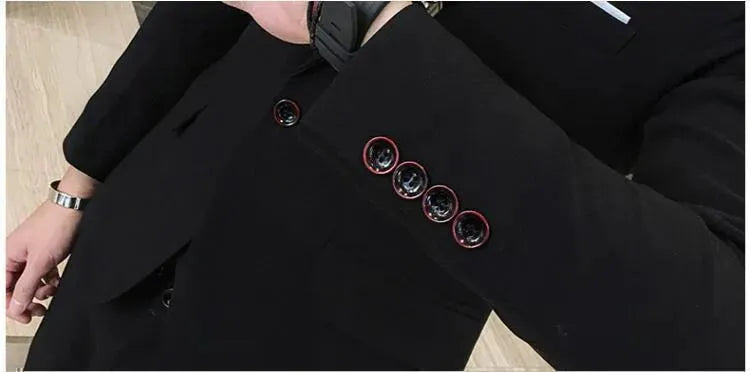 Men-in-Black Three Piece Slim Fit Suit - Three Piece Suit - LeStyleParfait