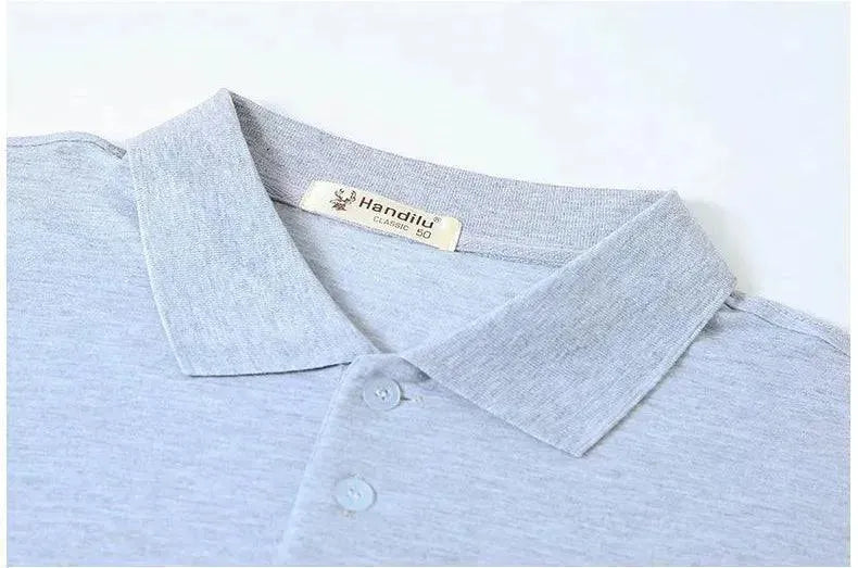 Men Long Sleeved Polo Shirt Cotton - Polo Shirt - LeStyleParfait