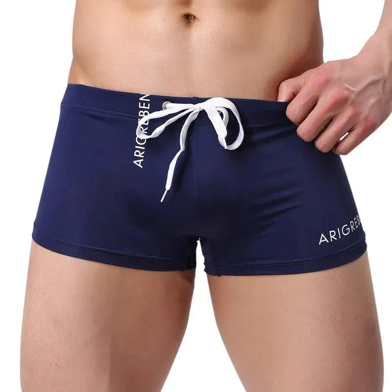 Men Red Swim Shorts