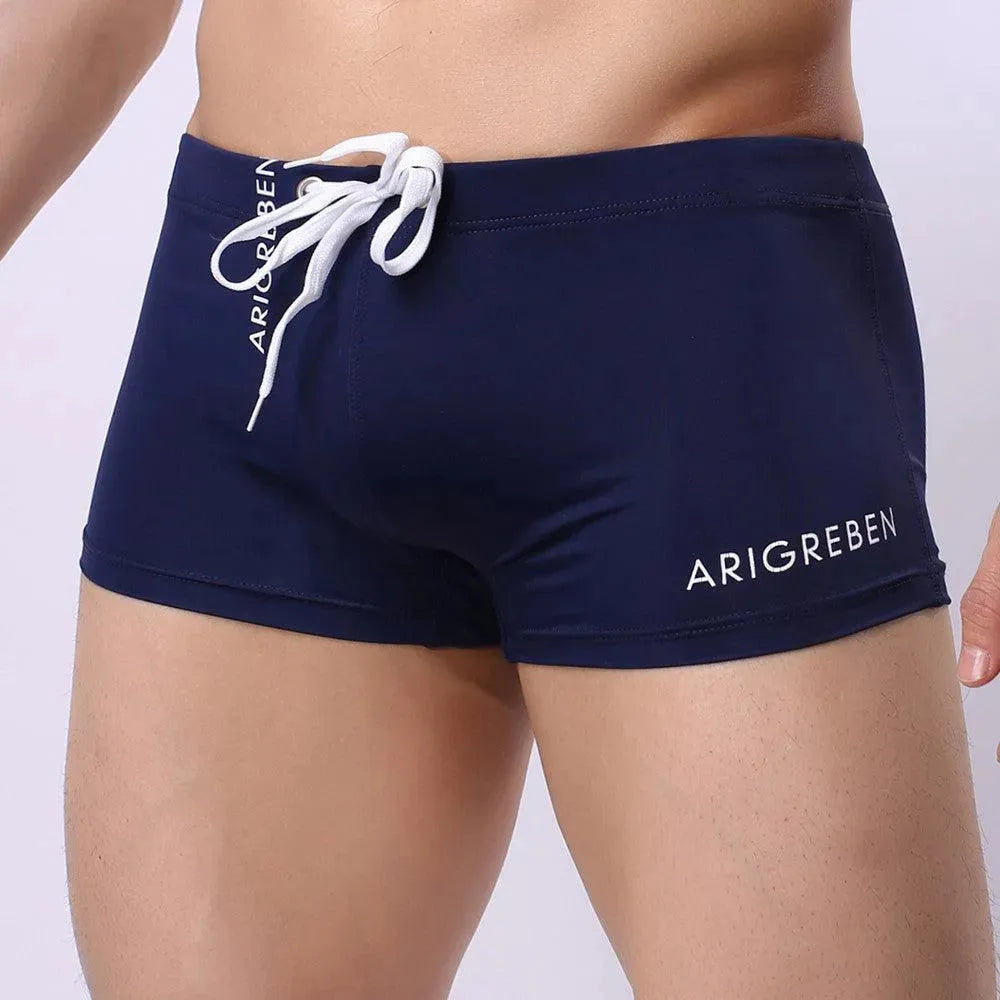 Men Red Swim Shorts