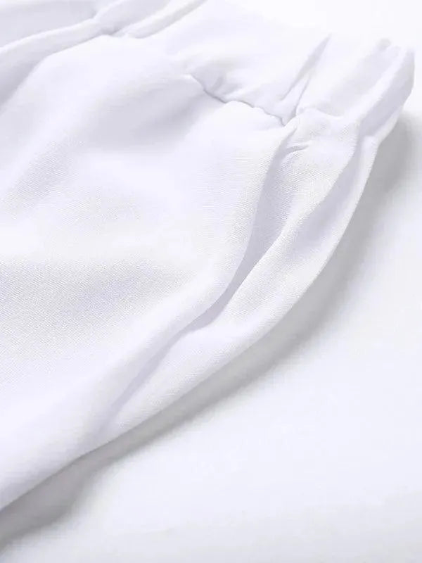 Men Relaxed Casual Linen Shorts Set - Solid Casual Shorts Two-Piece Set - LeStyleParfait