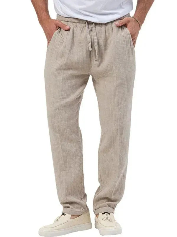 Men Relaxed Ribbed Jogger Lounge Set - Solid Jogger Two-Piece Set - LeStyleParfait