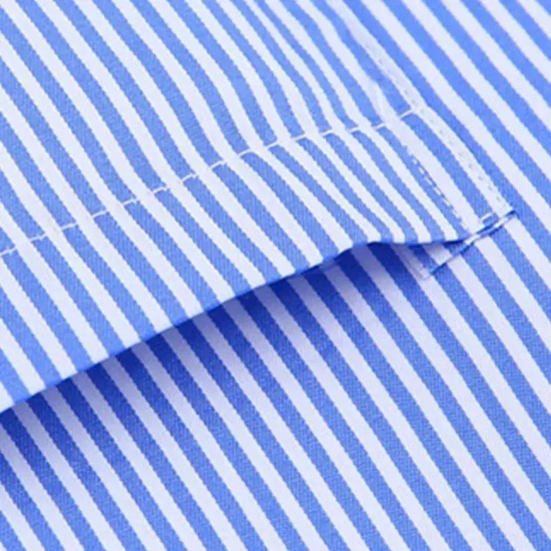 Men's Blue Striped Shirt - Striped Shirt - LeStyleParfait