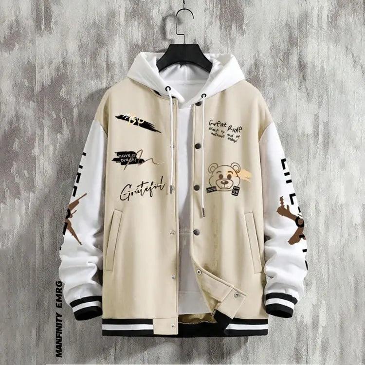 Men's Casual Baseball Jacket - Varsity Jacket - LeStyleParfait