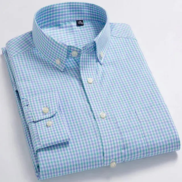Men's Casual Check Shirt - Check Shirt - LeStyleParfait
