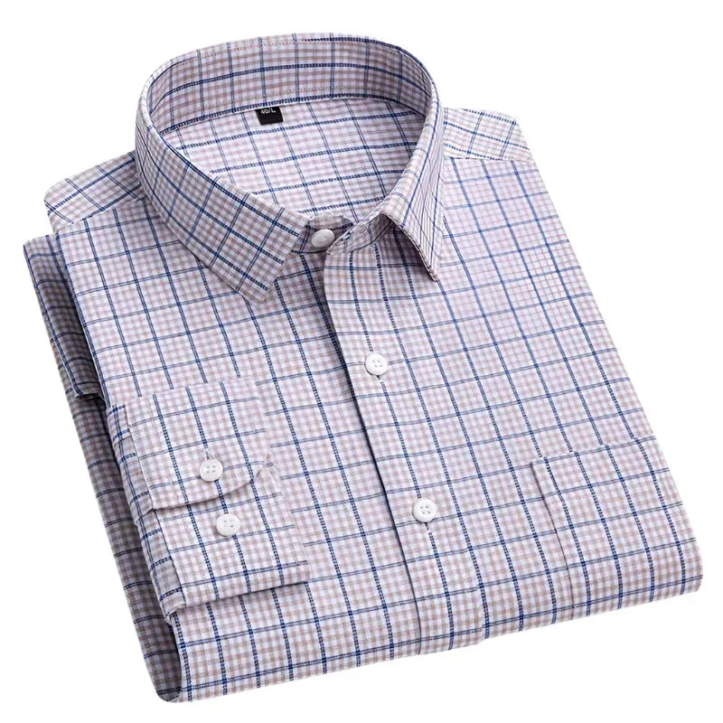 Men's Cotton Checkered Shirt - Check Shirt - LeStyleParfait