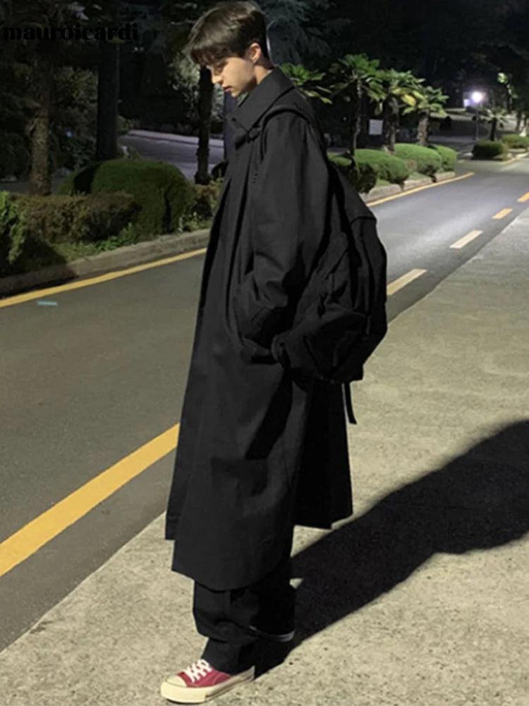 Men's Long Oversized Overcoat - Overcoat - LeStyleParfait