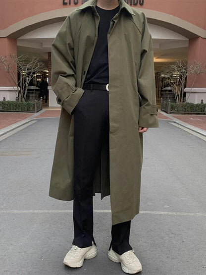 Men's Long Oversized Overcoat - Overcoat - LeStyleParfait