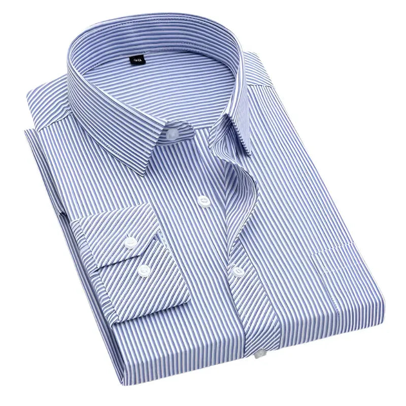 Men's Pinstripe Dress Shirt - Striped Shirt - LeStyleParfait